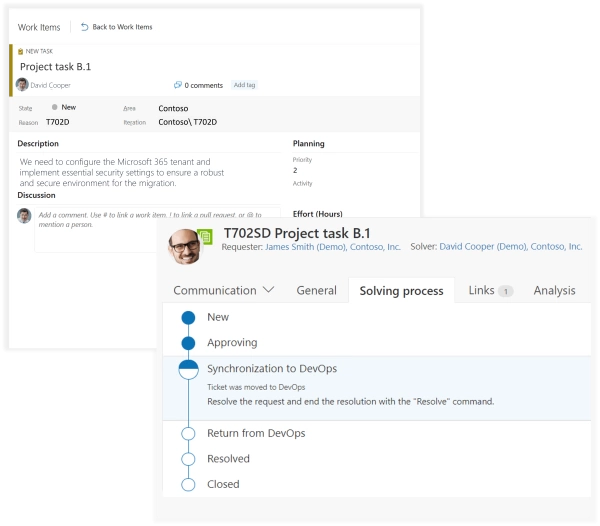 Project software development with Azure DevOps integration