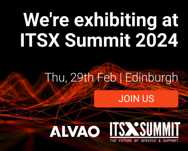 Banner for ITSX event in Edinburgh with ALVAO logo